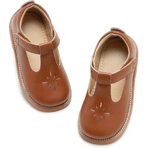Flaryzone Toddler Little Girl Mary Jane School Uniform Oxfords Flat Dress Shoes