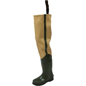 FROGG TOGGS Bull Frogg 3-ply PVC Canvas Bootfoot Hip Wader, Cleated or Felt
