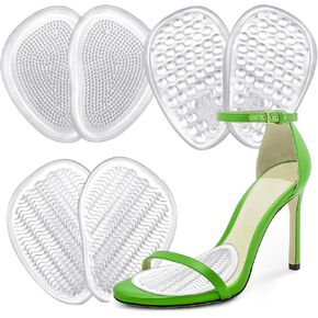 Metatarsal Pads Women, Forefoot Gel Pads Shoe Inserts, Foot Cushion Pads Reusable All Day Pain Relief, Ball of Foot Cushions, Anti Sliding Shoe Pads, Reduce Blisters, High Heel Inserts (3-Pairs) in Saudi Arabia