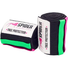 Spider Slacklines - Tree Protection XL - Abrasion Resistant Fabric - Contains Four Colored Strips with Hook-and-loop Fastener for Webbing or Sling - Length 6.5 ft