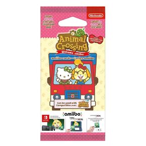 Nintendo France SARL Animal Crossing: New Leaf - Welcome Pack Sanrio - Amiibo 6 Card (Multi), Black, 2003266