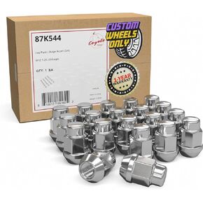 Wheel Accessories Parts Set of 20 Blue Wheel Lug Nut Kit M12x1.25 Thread Acorn Lug Nuts 1.38" Long 19mm (3/4") Fits Subaru Toyota Nissan