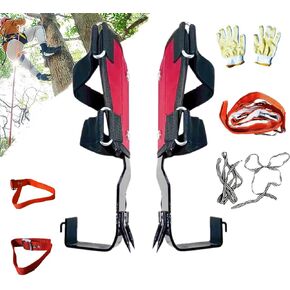 Tree Climbing Spikes Sets for Tree Work 2 Gears Leather Arborist Non Slip Foot Pedal Climb Spur with Safety Belt in Saudi Arabia