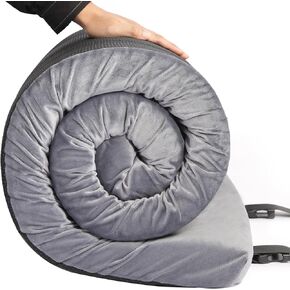 مرتبة تخييم من الإسفنج الذكي من Elevens، مرتبة محمولة قابلة للطي للخيمة والسيارة ووسادة نوم على الأرض ومرتبة سرير للضيوف مع حقيبة تخزين وغطاء قابل للإزالة in Kuwait