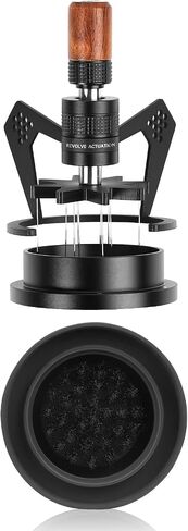 IKAPE Mantis WDT Distribution Tool with Clean Brush, V3-54MM Espresso Stirrer for Barista - 8 Needle Espresso Stirrer with Dosing Funnel & Stand in Saudi Arabia