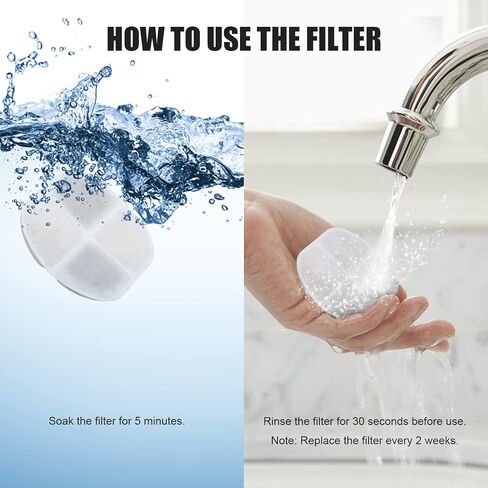 Cat Water Fountain Filter, 8 Pack Filters & Pre-Filter Sponges for 84oz/2.5L Automatic pet Water Dispenser, Water Bowl with Ultra-Quiet Smart Pump for Cats Dogs in Saudi Arabia
