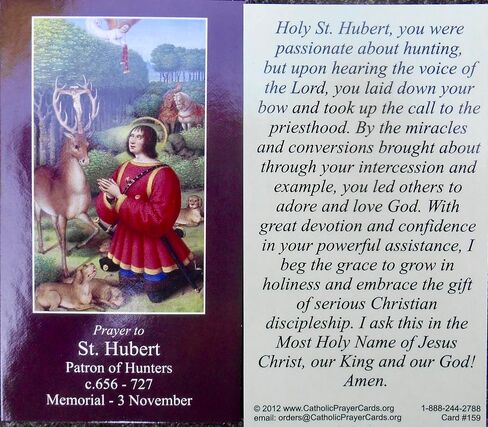Saint HUBERT, Boys Confirmation Gift, Catholic Boys Necklace, Confirmation Saint, St Hubert, 24" Stainless Steel Box Chain in Saudi Arabia