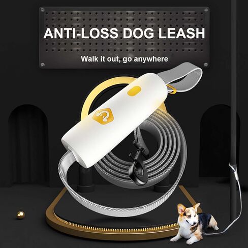 5.25ft Hands Free Dog Leash-Strong & Durable Walking Leash for Small Medium Dogs or Small Animals Under 66 lbs,Upgraded Lock System,Non Slip Grip,Tangle Free,Reflective,Thick Heavy Duty Nylon(White) in Saudi Arabia