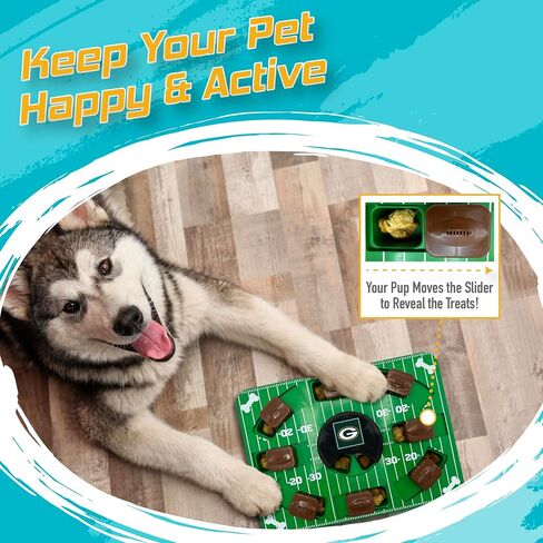 Pets First NFL Green Bay Packers Puzzle Toy, Puzzle Treat Dog Toy, Interactive Dog Treat Toy, Dog Puzzle in Saudi Arabia