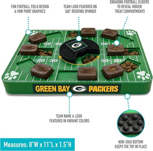 Pets First NFL Green Bay Packers Puzzle Toy, Puzzle Treat Dog Toy, Interactive Dog Treat Toy, Dog Puzzle in Saudi Arabia