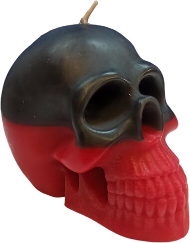 Black red reversible skull candle 3.15 inch height in Saudi Arabia
