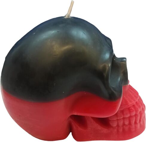 Black red reversible skull candle 3.15 inch height in Saudi Arabia