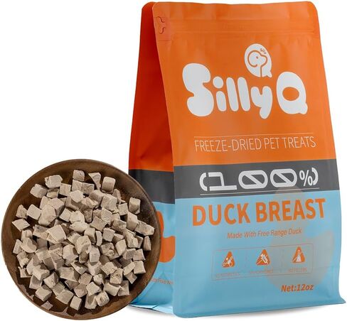 Freeze Dried Duck Dog Treats & Healthy Snacks for Cat,100% Raw Duck Cut Into Pieces,Soft Treats for Training & Rewards,Supplementing Nutrition in Saudi Arabia