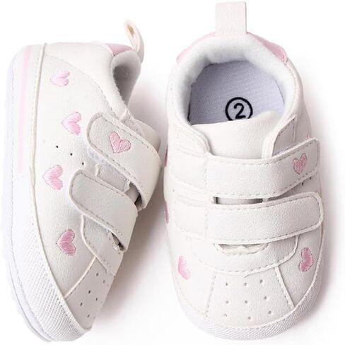 Baby Girls Boys Canvas Shoes Infant Soft Anti-Slip Sole Newborn First Walkers Star High Top Unisex Toddler Denim Sneaker in Saudi Arabia