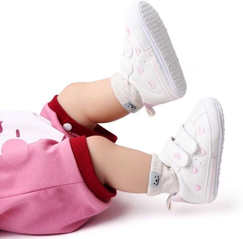 Baby Girls Boys Canvas Shoes Infant Soft Anti-Slip Sole Newborn First Walkers Star High Top Unisex Toddler Denim Sneaker in Saudi Arabia