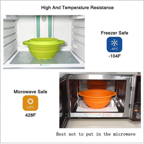 Collapsible Mixing Bowl, Silicone Mixing Bowl Large, Collapsible bowl for camping(9 Cups/71oz) in Saudi Arabia