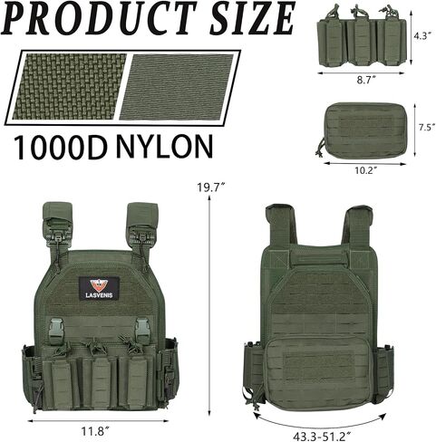 Quick Release Tactical Vest Adjustable Breathable Weighted Outdoor Vest for Training in Saudi Arabia