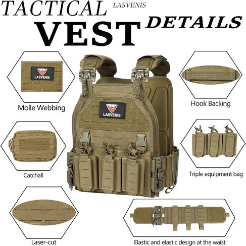 Quick Release Tactical Vest Adjustable Breathable Weighted Outdoor Vest for Training in Saudi Arabia