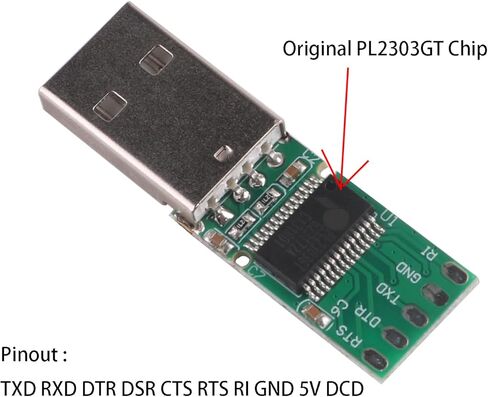 PL2303TA USB RS232 إلى DB9 كابل مودم سلكي متقاطع (منفذ مودم فارغ: 2-TXD، 3-RXD 5-GND، 7-CTS. 8-RT) in Kuwait
