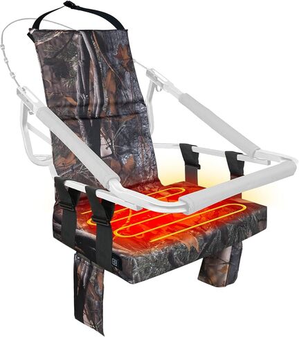 Heated Tree Stand Seat,Adjustable Hunting Seat Cushion,Waterproof Seat Pads Replacement,Fits Hunting Climber Deer Tree Stands in Saudi Arabia