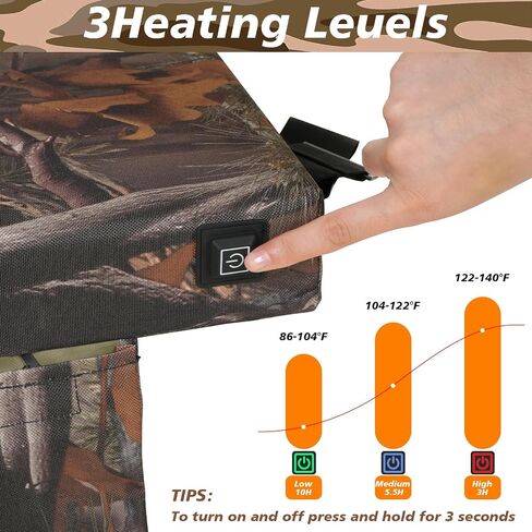 Heated Tree Stand Seat,Adjustable Hunting Seat Cushion,Waterproof Seat Pads Replacement,Fits Hunting Climber Deer Tree Stands in Saudi Arabia