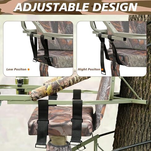 Heated Tree Stand Seat,Adjustable Hunting Seat Cushion,Waterproof Seat Pads Replacement,Fits Hunting Climber Deer Tree Stands in Saudi Arabia