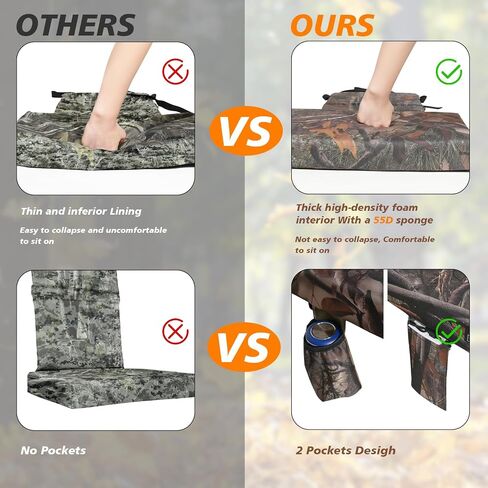 Heated Tree Stand Seat,Adjustable Hunting Seat Cushion,Waterproof Seat Pads Replacement,Fits Hunting Climber Deer Tree Stands in Saudi Arabia