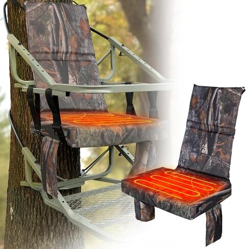 Heated Tree Stand Seat,Adjustable Hunting Seat Cushion,Waterproof Seat Pads Replacement,Fits Hunting Climber Deer Tree Stands in Saudi Arabia