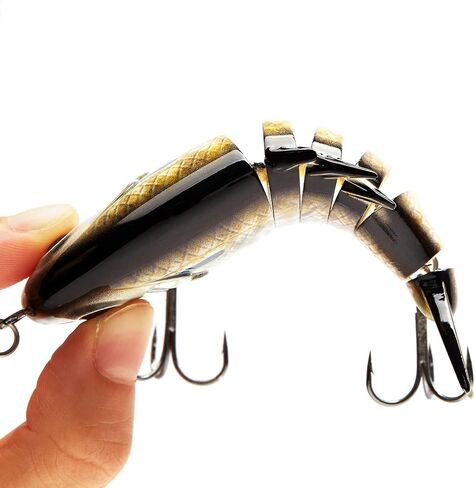 Bassdash SwimPomfret Hard Swimbaits with Built-in Steel Balls 3.9in 1.3oz Casting Panfish Bluegill Fishing Lure for Bass Walleye Pike Fishing in Saudi Arabia