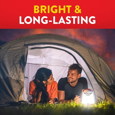 Eveready LED Camping Lantern, Bright Battery Powered Lantern, Water Resistant Hurricane Supplies, 100 Hour Run-time, Pack of 1 in Kuwait