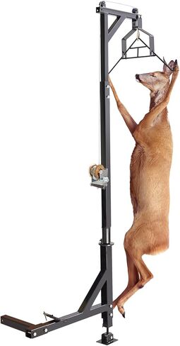 VEVOR Hitch Mounted Deer Hoist, 300lbs/400lbs Capacity Hitch Game Hoist, 2'' Truck Hitch Deer Hoist with Winch Lift and Gambrel Set, Adjustable Height in Saudi Arabia