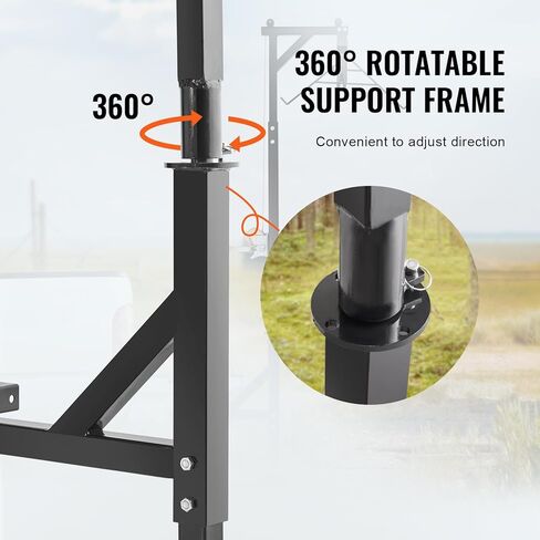 VEVOR Hitch Mounted Deer Hoist, 300lbs/400lbs Capacity Hitch Game Hoist, 2'' Truck Hitch Deer Hoist with Winch Lift and Gambrel Set, Adjustable Height in Saudi Arabia