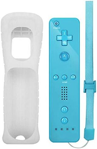 Wireless Remote Controller Gamepad Joystick for Nintendo Wii/ Wii U, w/ Silicone Case & Hand strap (Red) in Saudi Arabia