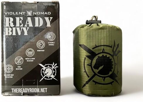Ready Bivy. The Ultimate Survival Essential for go Bag or Emergency Backpack. Navy Seal Mylar Single use Emergency Blanket and Sleeping Bag by Clint Emerson. in Saudi Arabia