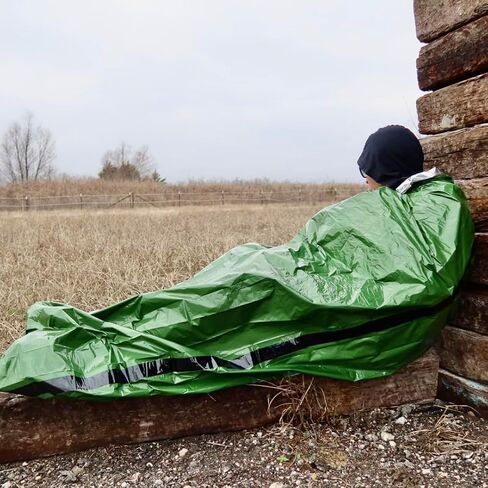 Ready Bivy. The Ultimate Survival Essential for go Bag or Emergency Backpack. Navy Seal Mylar Single use Emergency Blanket and Sleeping Bag by Clint Emerson. in Saudi Arabia