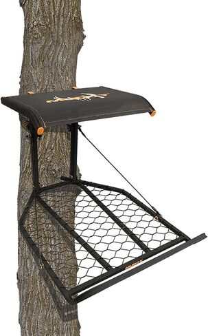 Muddy The Boss XL Wide Stance Hang On 1 Person Hunting Tree Stand Platform with Silent Straps, FlexTek Seating, and Extra Wide Platform (2 Pack) in Saudi Arabia