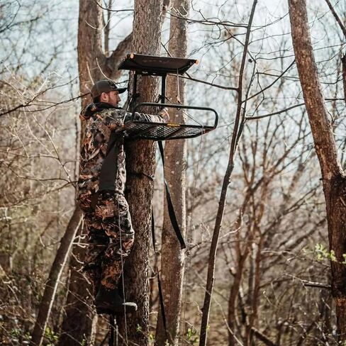 Muddy The Boss XL Wide Stance Hang On 1 Person Hunting Tree Stand Platform with Silent Straps, FlexTek Seating, and Extra Wide Platform (2 Pack) in Saudi Arabia