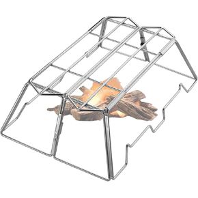 CAMPINGMOON Collapsable Cooking Stand Trivat Stainless Steel for Campfire Open Fire Camping Outdoor MT-3-ST
