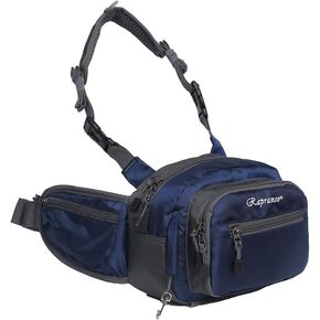 Fly Fishing Waist Pack with Adjustable Waist Strap, Multi Pocket Fall River Fishing Chest Pack