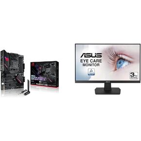 Asus ROG Strix B550-F Gaming WiFi II AMD AM4 ATX Motherboard and ASUS 23.8" VA24EHE 75Hz Full HD IPS Monitor Bundle