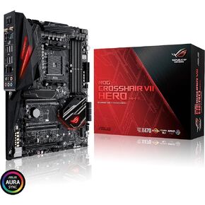 ASUS ROG X570 Crosshair VIII Hero (Wi-Fi) ATX Motherboard with PCIe 4.0, on-Board WiFi 6 (802.11Ax), 2.5 Gbps LAN, USB 3.2, SATA, M.2, Node and Aura Sync RGB Lighting