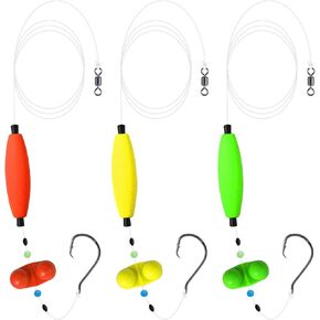 Catfish Rigs Catfish Float Rigs Catfishing Tackle Santee Rig 5/0 6/0 Circle Hooks for Peg Floats Catfish