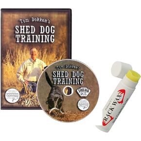 Dokken Rack Wax Shed Antler Scent Shed Dog Trainer SA-RWX and Tom Shed Dog Training DVD SA-DVD
