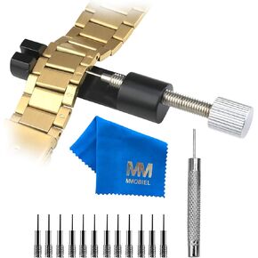 MMOBIEL Watch Band Strap Link Pin Remover Adjust Repair Tool Kit for Watchmakers with Pins Spring Pusher Steel Punch, Blue