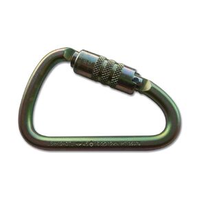 USR-12-CTL Twist Steel Carabiner - 124 mm x 79 mm, ANSI Z359.1-2007/Z359.12-2009 Certified, 45 Kn Minimum Breaking Strength, Safety Supply Equipment - Made in Taiwan