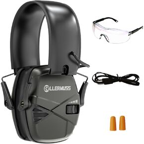 Active Noise Cancelling Ear Muffs Foldable Electronic Shooting Ear Protection Earmuffs Sound Amplification Lightweight NRR 22 Hearing Protection Headphones for Hunting