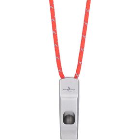 iBasingo Titanium Whistle Emergency Survival Safety Gear Camping Signal Whistles with Lanyard Loud for Outdoor Hiking Coaches Training Sports Keychain Whistle Signaling Tool 1 Pack Ti9020O