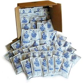 DATREX Emergency Water Pouch for Disaster or Survival, 125 ml Each