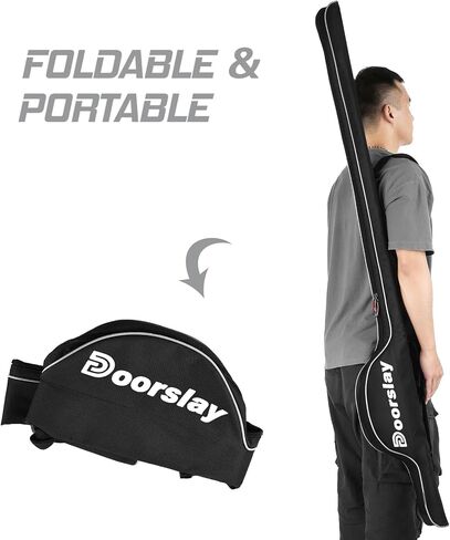 Fishing Rod Bag - 63 Inch Rod & Reel Protective Case, Portable Folding Pole Case, Waterproof Tackle Storage & Organizer in Kuwait