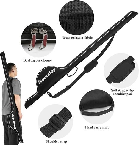 Fishing Rod Bag - 63 Inch Rod & Reel Protective Case, Portable Folding Pole Case, Waterproof Tackle Storage & Organizer in Kuwait